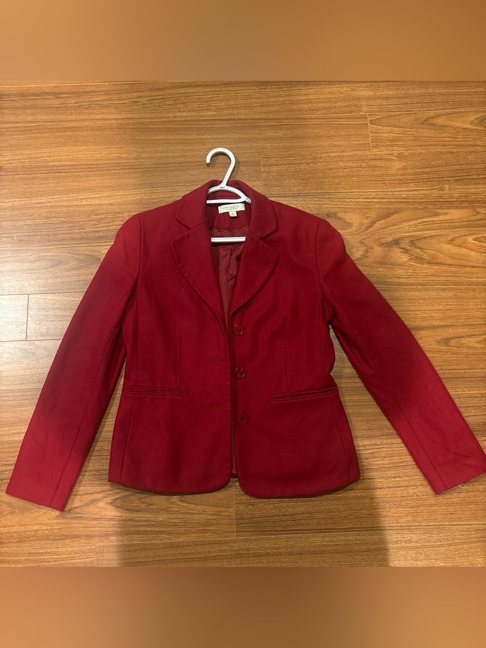 Ann Taylor Red Lined Blazer